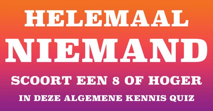 Algemene kennis quiz