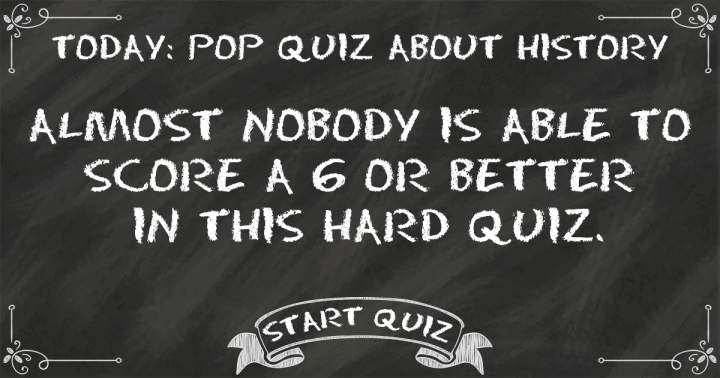 Banner for Pop Quiz About History