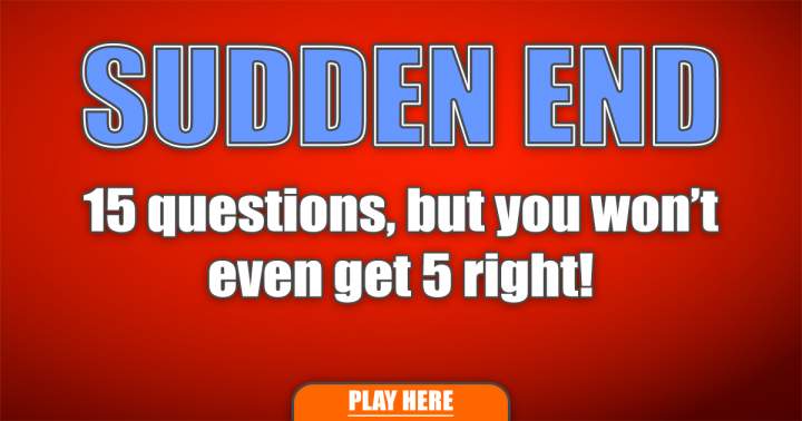 Banner for Mixed Sudden End Quiz