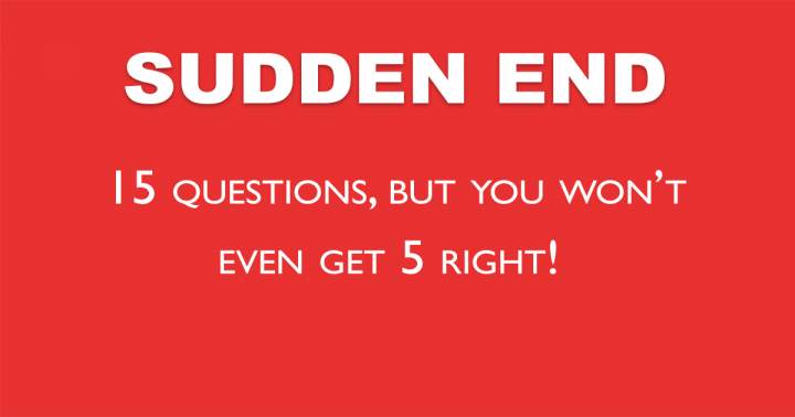 Banner for Sudden End Quiz