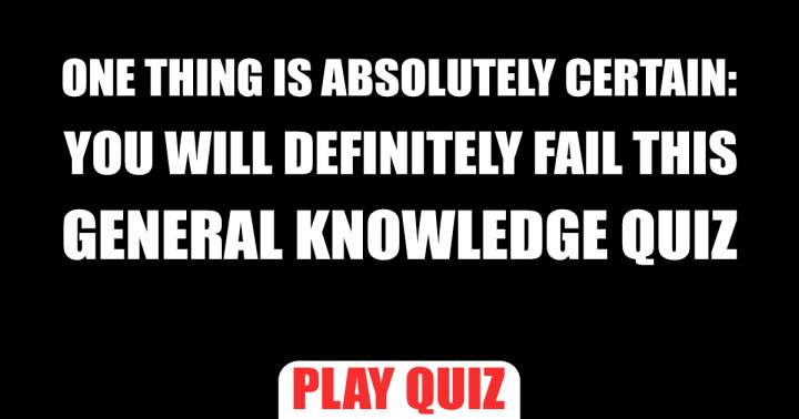 Banner for General Knowledge Quiz