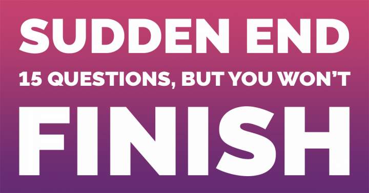 Banner for Sudden End Quiz