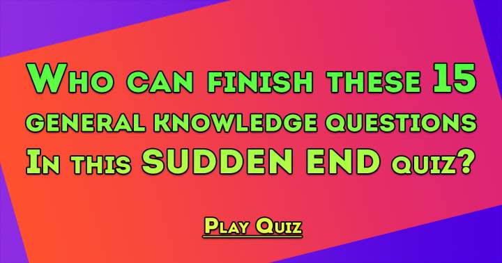 Banner for General Knowledge Sudden End