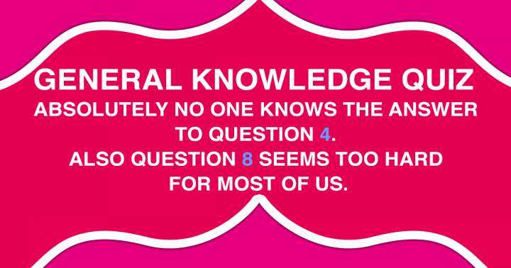 Banner for General Knowledge Quiz