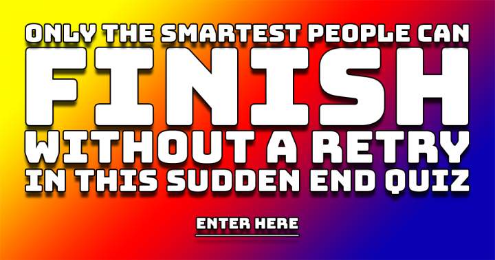 Banner for General Knowledge Sudden End Quiz