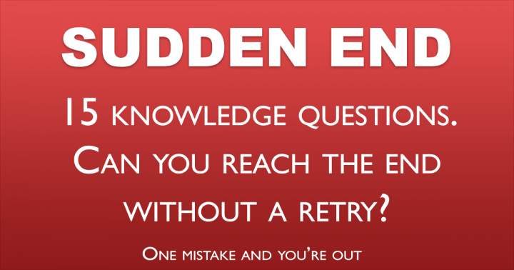 Banner for Sudden End Trivia