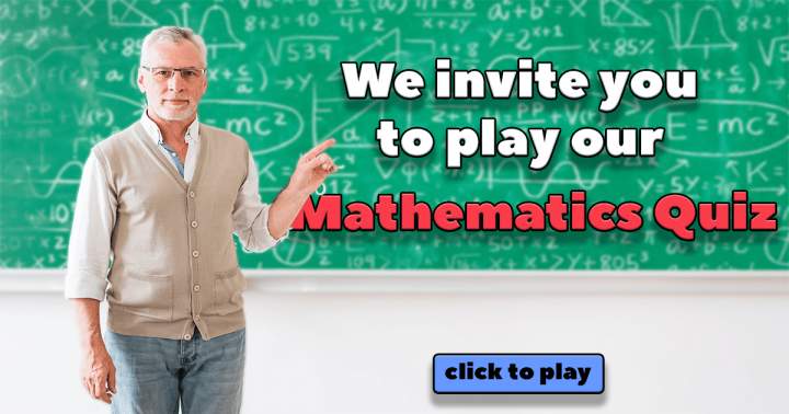 Banner for Mathematics Quiz