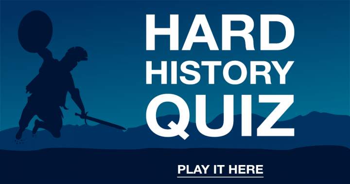 Banner for HARD History Quiz