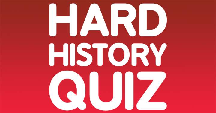 Banner for HARD History Quiz