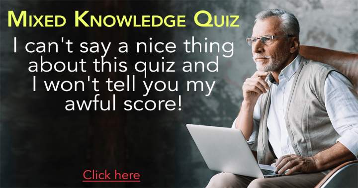 Banner for Challenging Knowledge Quiz