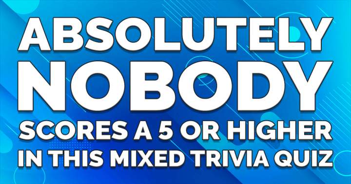 Banner for Mixed Trivia Quiz