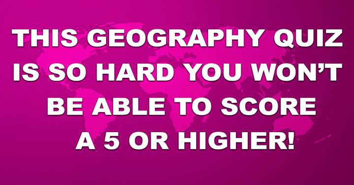 Banner for Geography Quiz