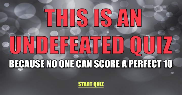 Banner for Undefeated Knowledge Quiz