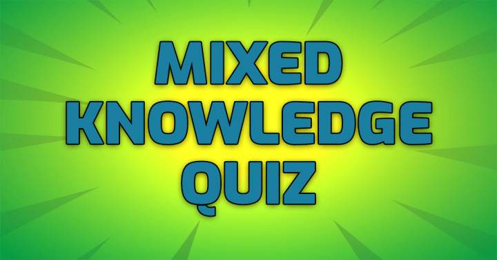 Banner for Mixed Knowledge Quiz