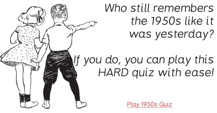 Banner for 1950s Quiz