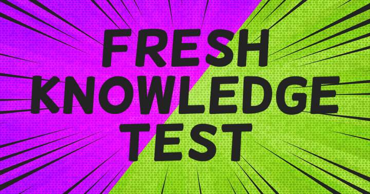 Banner for Fresh Knowledge Test