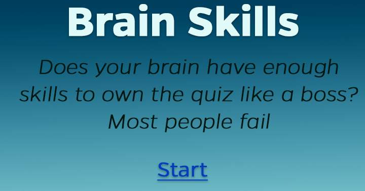 Banner for Brain skill test