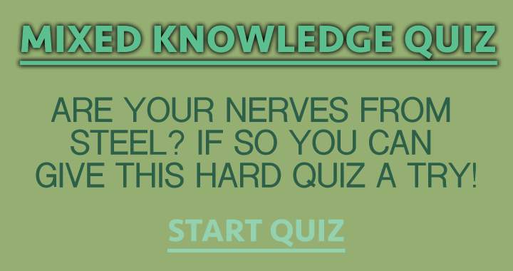 Banner for Mixed Knowledge Quiz