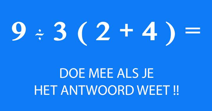 Een quiz voor de rekenwonders onder ons!