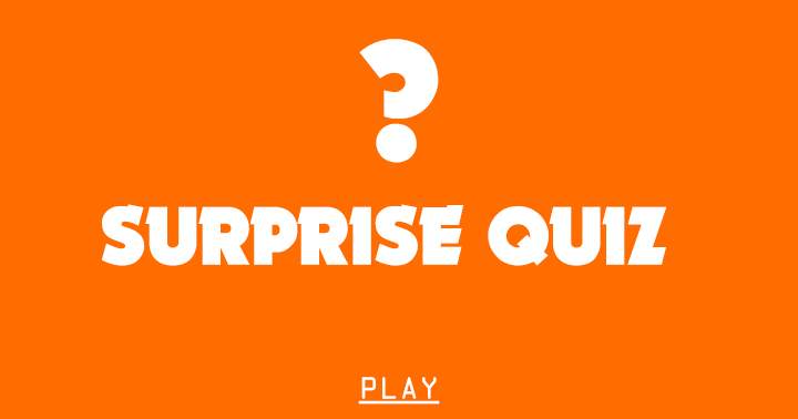 Banner for Surprise Quiz