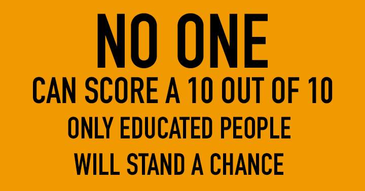 Banner for No one can score a 10 out of 10