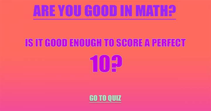 Banner for Mathematics Quiz