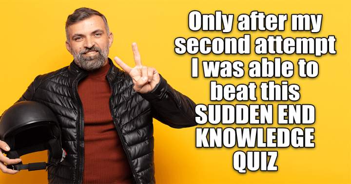 Banner for Sudden End Knowledge Quiz