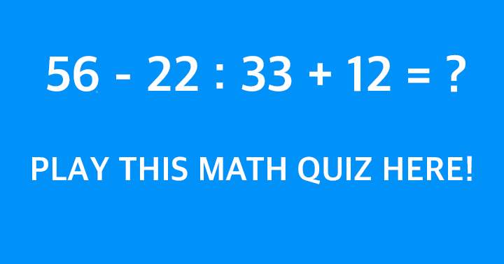 Banner for Mathematics Quiz