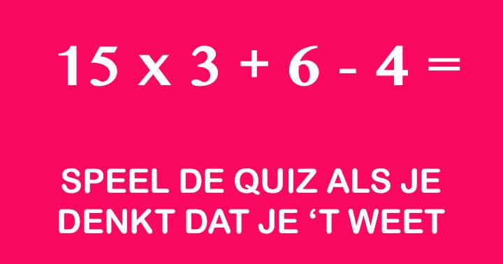 Alleen voor de rekenwonders!