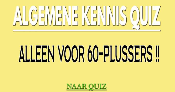 Pas op! Alleen voor 60-plussers!