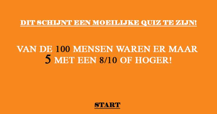 Algemene kennis quiz