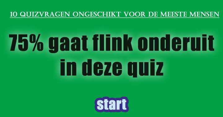 Algemene kennis quiz