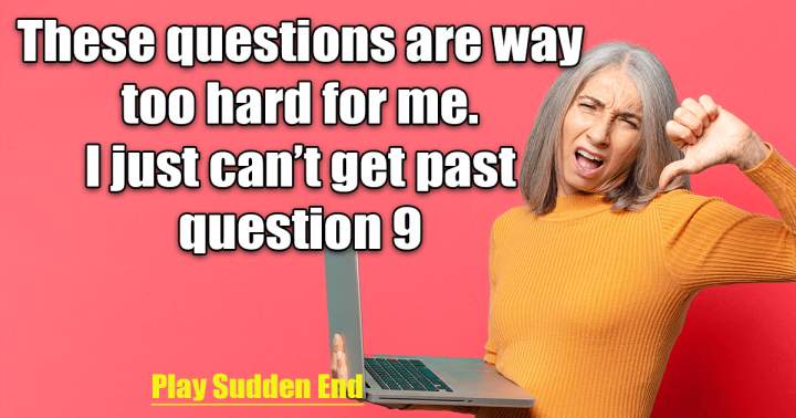 Banner for Sudden End Quiz