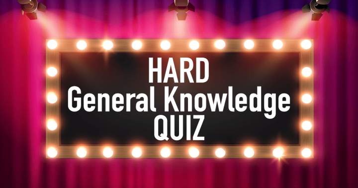 Banner for HARD General Knowledge QUIZ