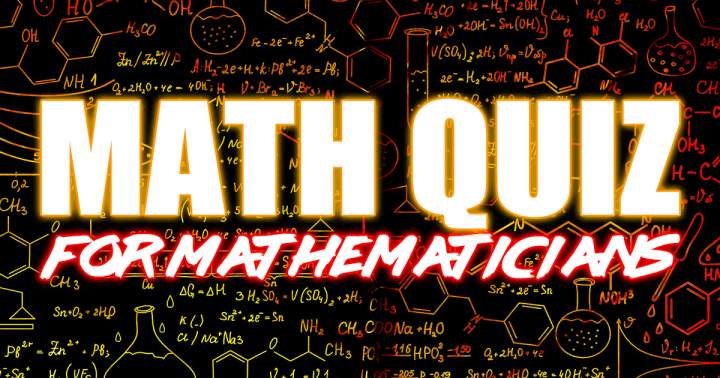 Banner for Math Quiz for Mathematicians