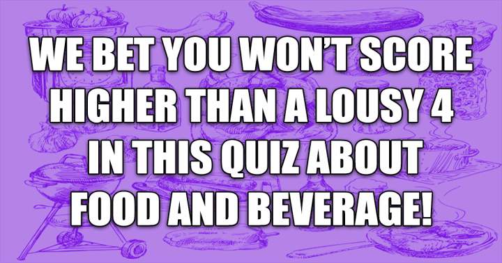 Banner for Food and Beverage Quiz