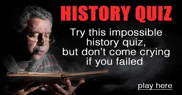 Banner for HARD History Quiz