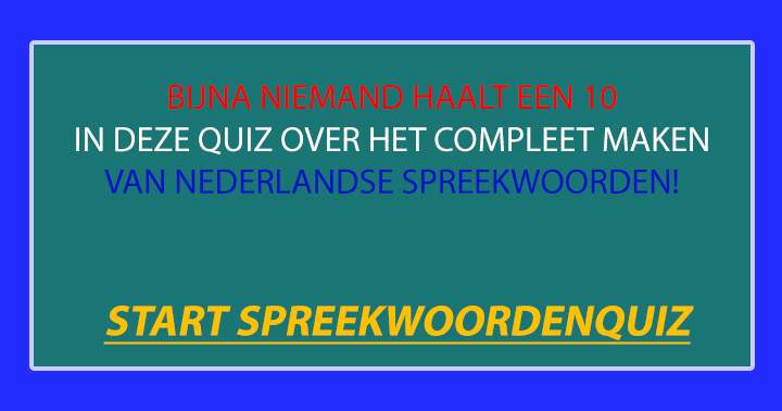 Banner for Ben jij zo slim dat jij deze 10 spreekwoorden kan afmaken?