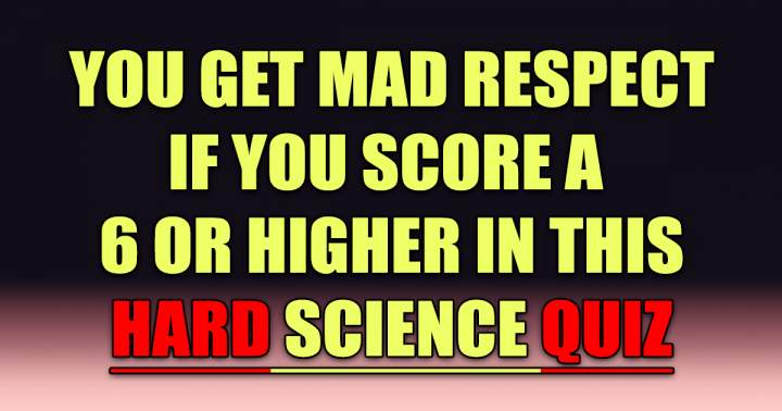 Banner for HARD Science Quiz