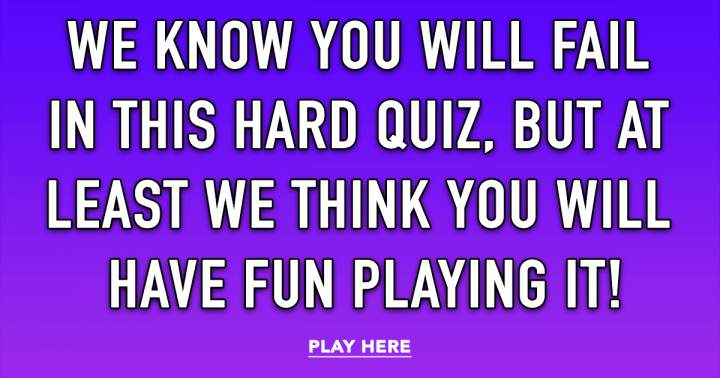 Banner for Fun HARD Quiz