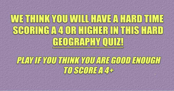 Banner for HARD Geography Quiz