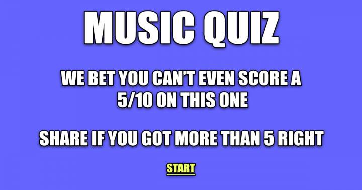 Pop Music Quiz