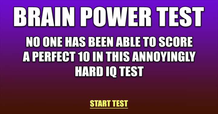 Banner for Brain Power Test