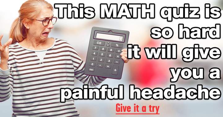 Banner for Math Quiz