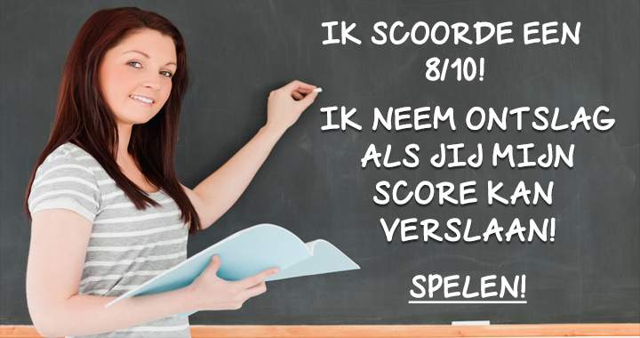 Versla jij haar score?