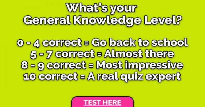 General Knowledge Test