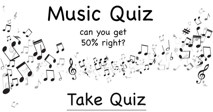 Can you get 50% right in this chalenging music quiz?