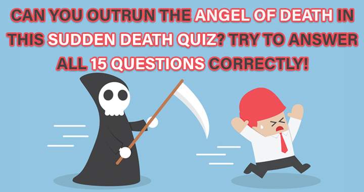 Banner for A Sudden Death Quiz you can't outrun!