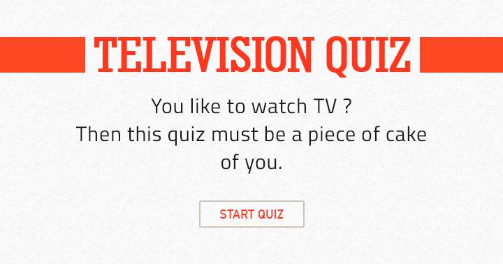 Fun TV Quiz