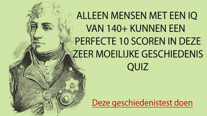 Zeer moeilijke geschiedenisquiz